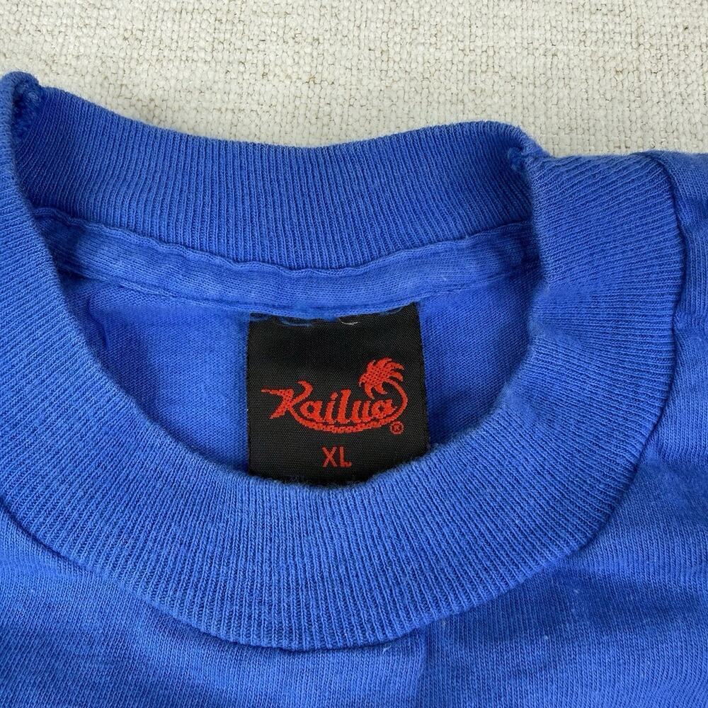Simpsons Vintage 90s T-Shirt Men's XL Cool Man Bart Simpson 1998 Kailua Blue Fox - Picture 5 of 8